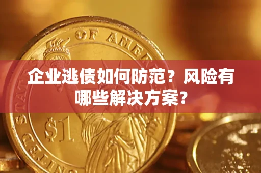 北京企业逃债如何防范？风险有哪些解决方案？