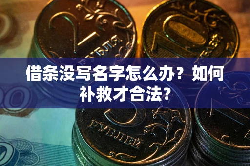 北京借条没写名字怎么办？如何补救才合法？