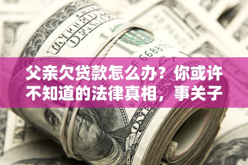 北京父亲欠贷款怎么办？你或许不知道的法律真相，事关子女未来