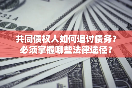 北京共同债权人如何追讨债务？必须掌握哪些法律途径？