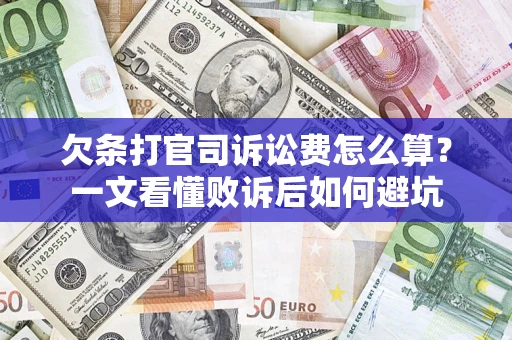 北京欠条打官司诉讼费怎么算？一文看懂败诉后如何避坑